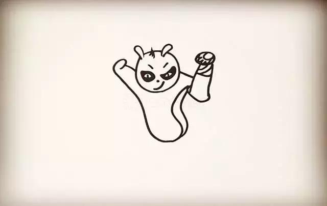 教画简单熊猫,画功夫熊猫里面的人物
