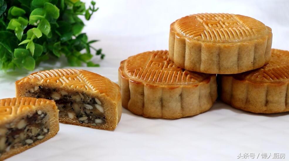 五仁月饼简单做法不用烤箱,五仁月饼老式官方正品0添加剂
