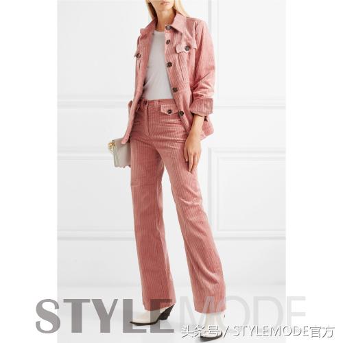 入秋最时髦的穿搭,入秋穿搭粉色外套