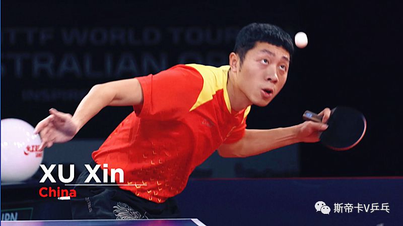 许昕的直板横打,许昕直板和削球