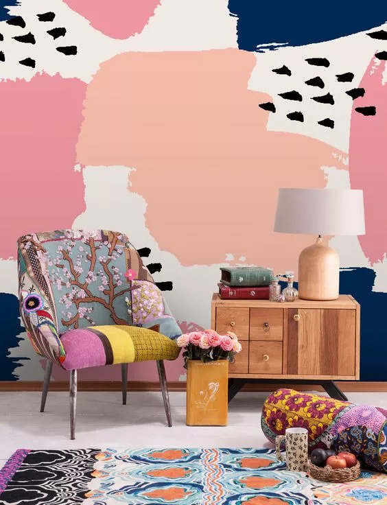 自家门口墙绘,一家房子墙绘