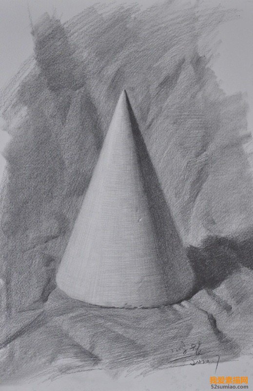 结构素描几何体圆锥体,素描几何体教程圆锥体