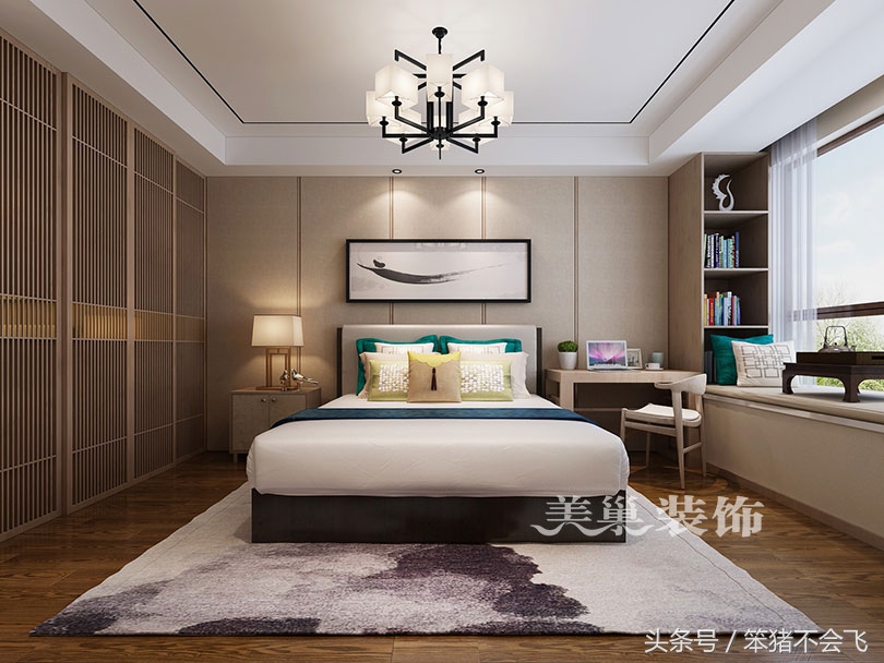 新中式软装轻奢风格全屋搭配,新中式软装橙色点缀