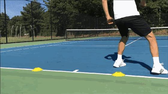 网球职业球员垫步节奏,网球职业球员脚步怎么练的