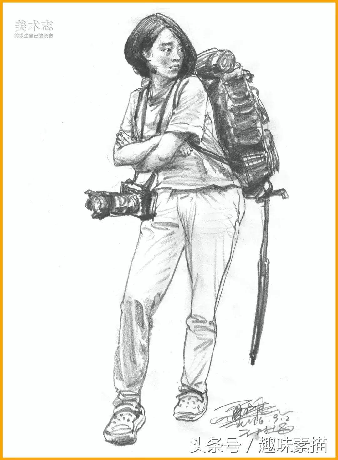 眼手脑同时运用实现高效学习,怎么把头发画的有层次速写