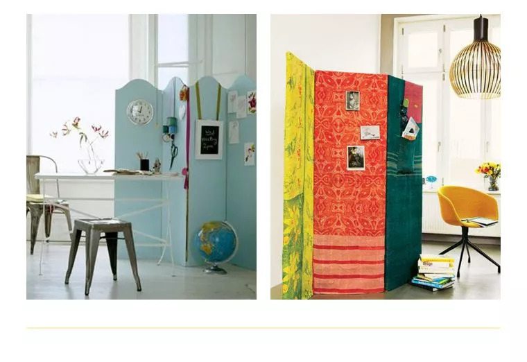 小区入门有个屏风,没有窗户的房间可以用屏风