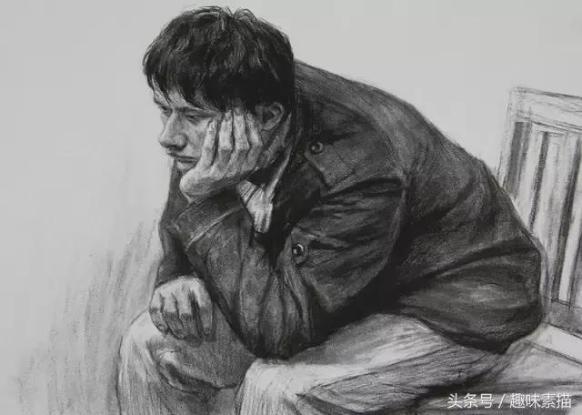 央美素描高分作品,央美高分卷素描半身像