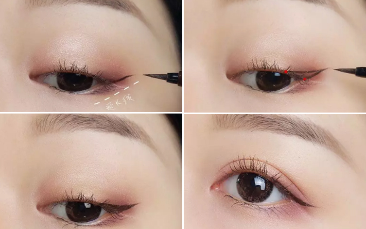 翻个白眼也能美上天,眼睛突出白眼怎么画眼线