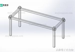 榫卯结构创意性应用,简单榫卯桌子教程图解