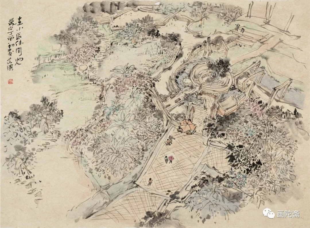 艾国山水画创作视频,艾国山水画工作室