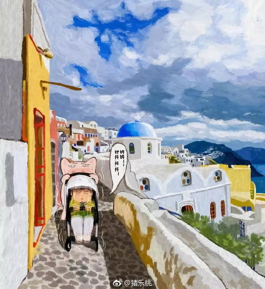 80后辣妈漫画家带2岁娃边走边画，80天环游世界~