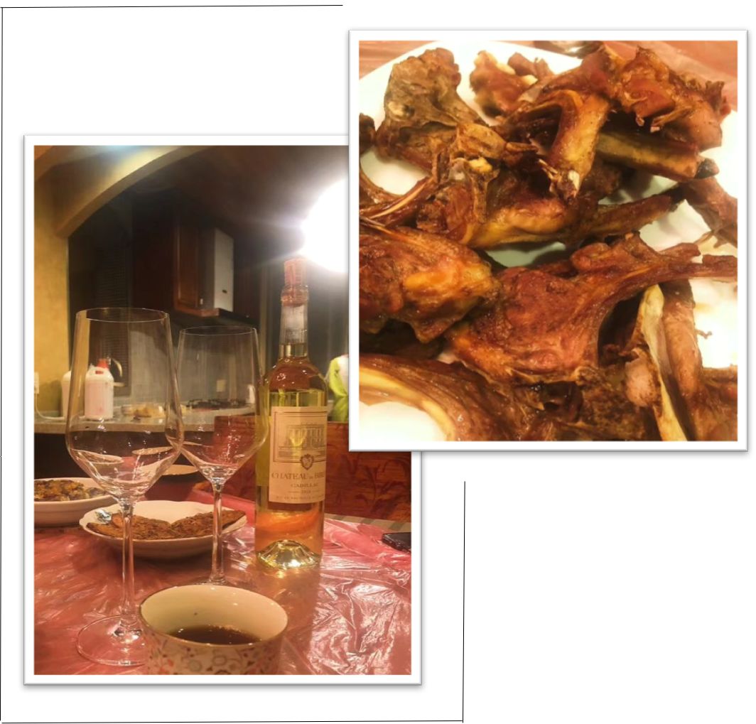 在家请客吃饭,铺上了一块塑料台布,是不是很low?