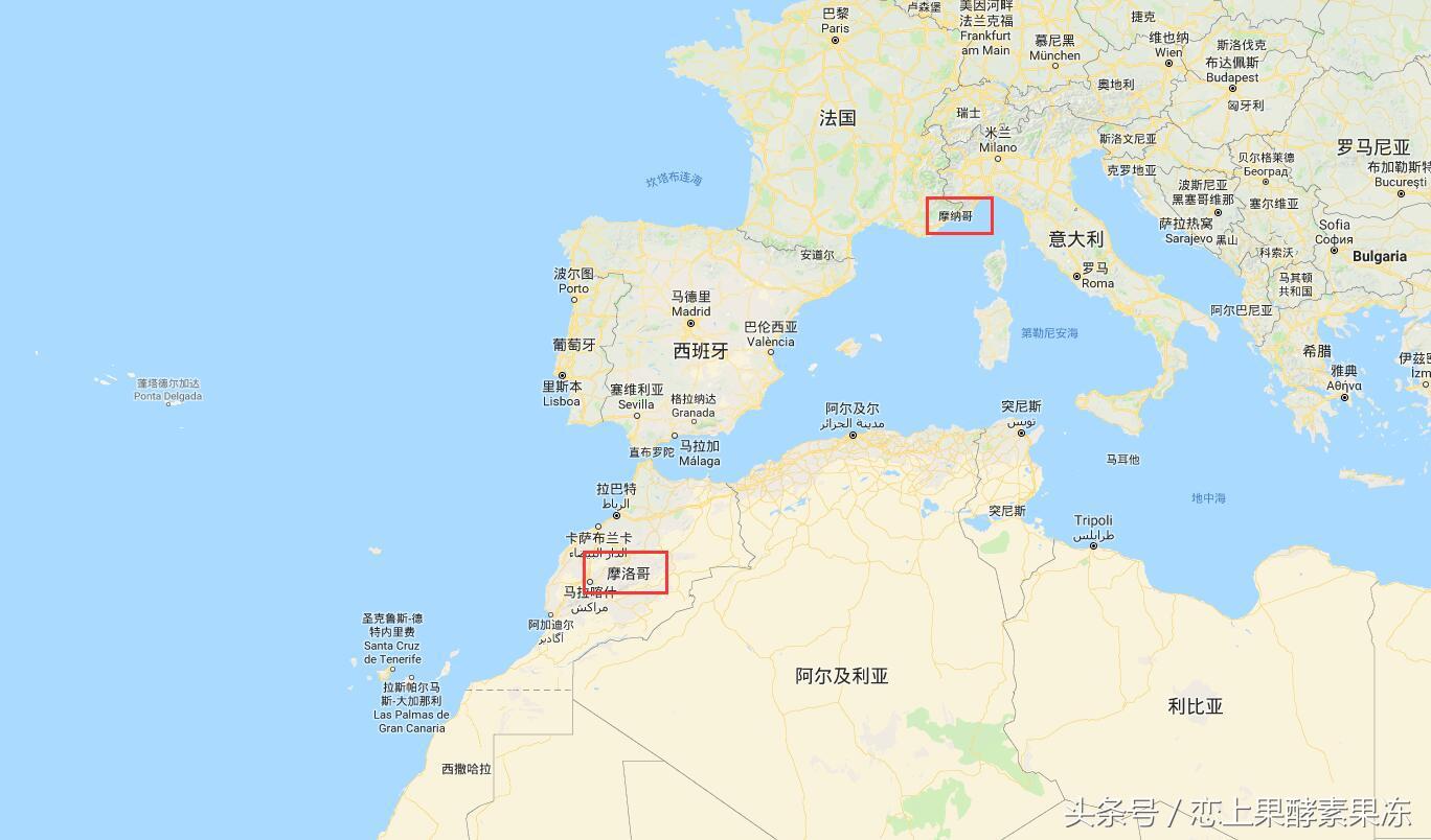 摩纳哥和摩洛哥是两个国家吗,摩洛哥和摩纳哥蝴蝶兰的区别