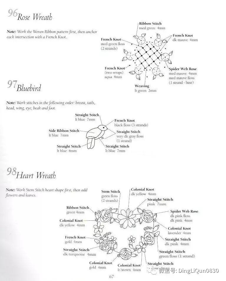 字母刺绣教程针法,字母刺绣针法图解