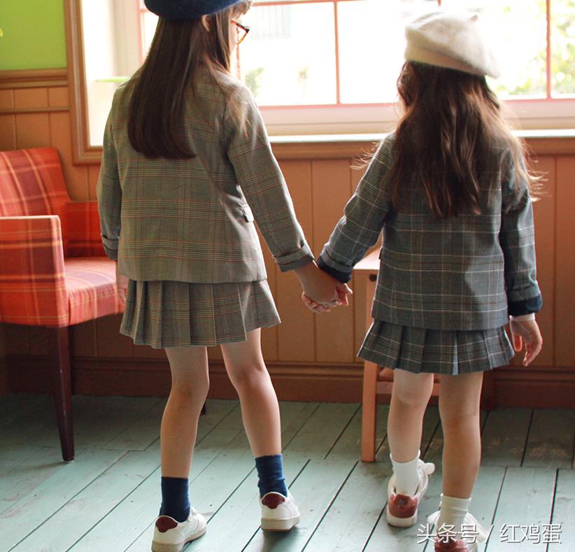 七岁女孩衣服秋冬款韩货,韩国女童6-12岁套装潮流