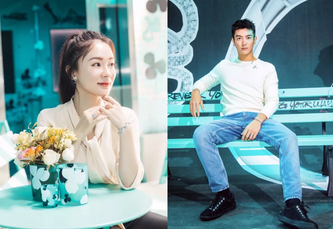 倪妮tiffany雨伞照汽车照,倪妮和蒂芙尼蓝