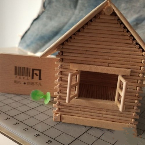 用牙签制作精美小木屋的视频,如何用牙签做成小木屋教程