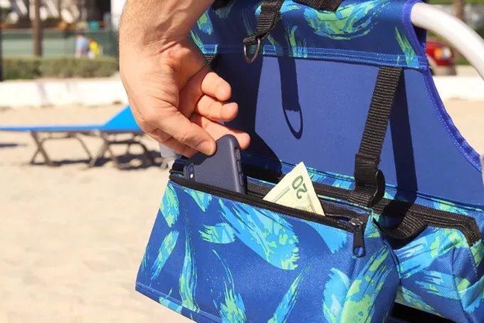 沙滩便捷折叠椅,海边沙滩户外折叠椅两用