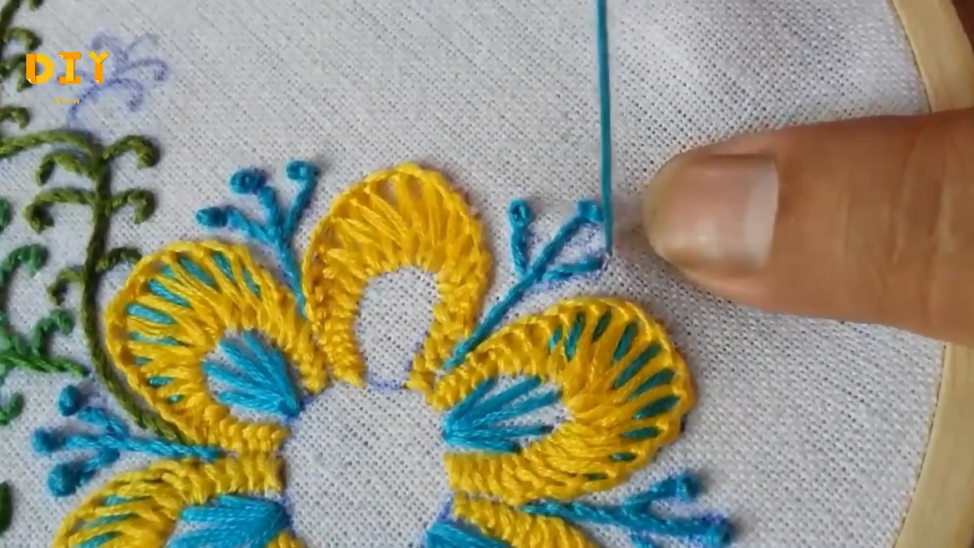 绣花刺绣初学者教程,手工绣花刺绣教程视频