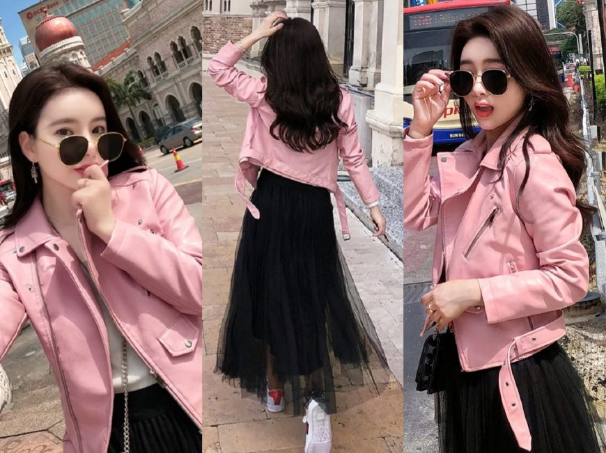 今年冬季最流行小皮衣新款,当季流行女装皮衣