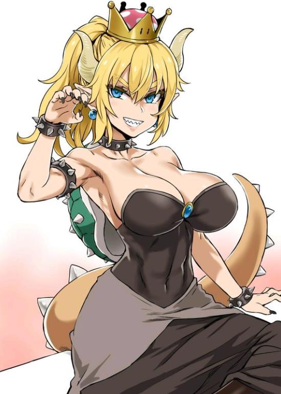 国外网站掀起娘化超级玛丽角色热潮大反派库巴遭各路画师娘化