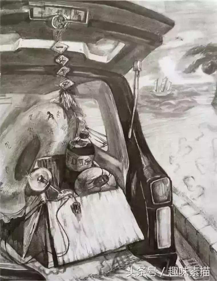 清华美院素描高分卷赏评,清华美院临摹千里江山图