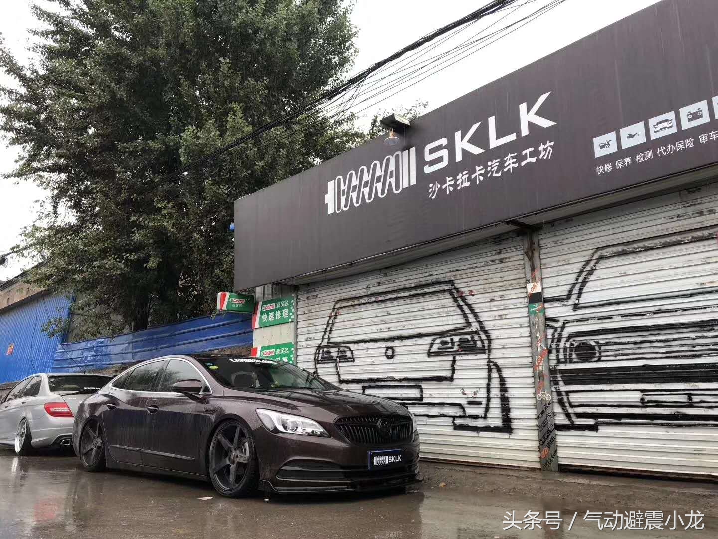 别克君越第二代半改装,新款别克君越改低趴