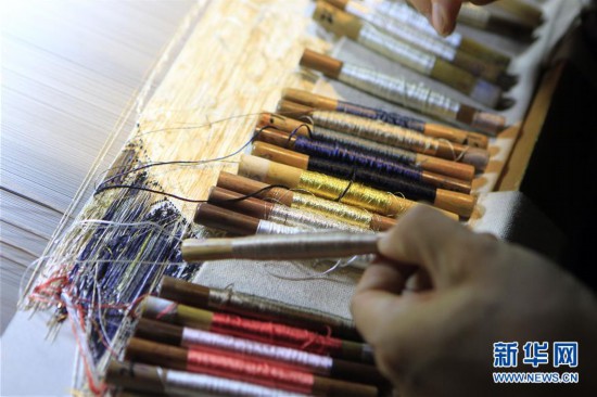 南京云锦寸金工艺,江苏的南京云锦