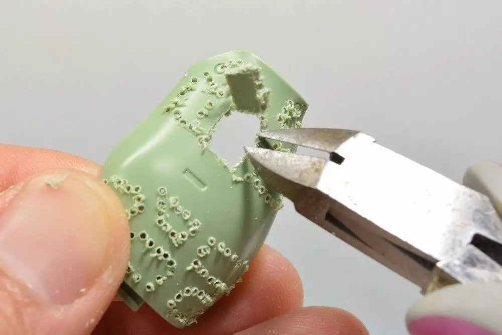 扎古模型拼装过程,高达模型旧化教程