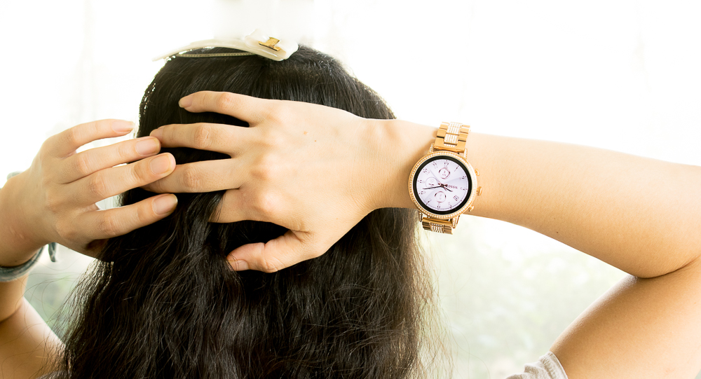 戴fossil手表,fossil智能腕表