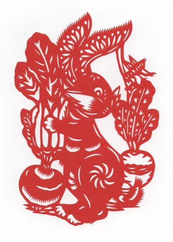 民间剪纸艺术冰墩墩,中国民间剪纸艺术基本步骤和流程