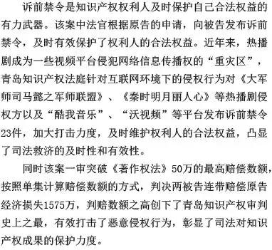 青岛中院知识产权案例解析,北京知识产权法庭受理什么案件