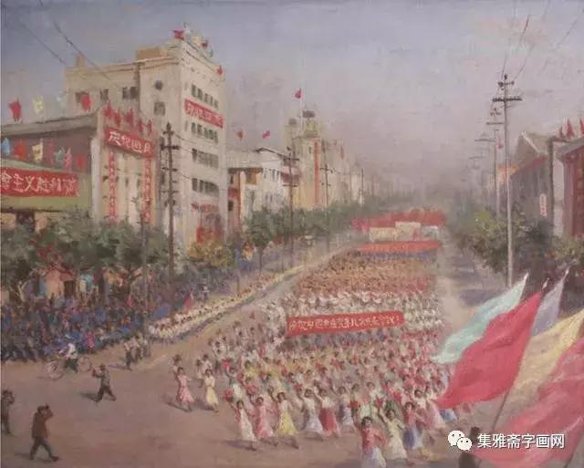 24幅国庆画作大盘点，毛*东泽**亲自题句：“江山如此多娇”