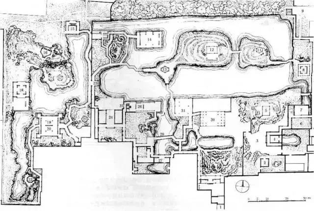 中式园林构图,中国古典园林的八种造景手法图示