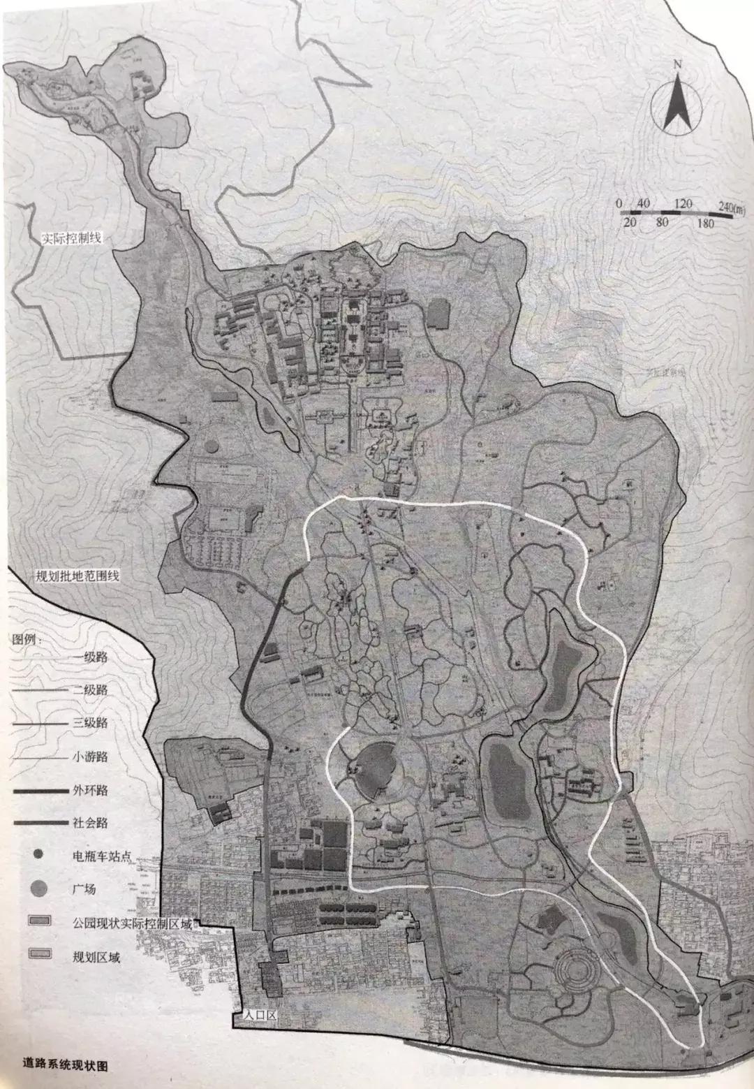 南北方园林造园,中式园林总平面