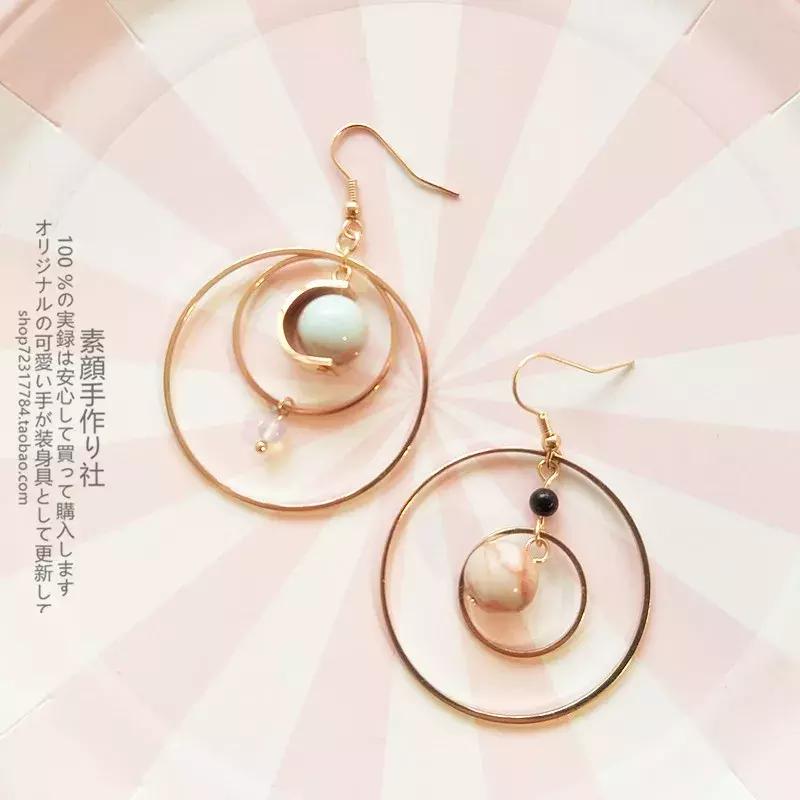 为了好看的耳钉打了耳洞,耳环推荐小众无耳洞