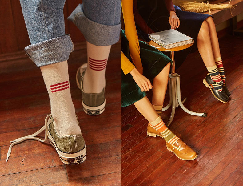 怎么显出潮流风的袜子魅力 (舒适很百搭的袜子来啦)