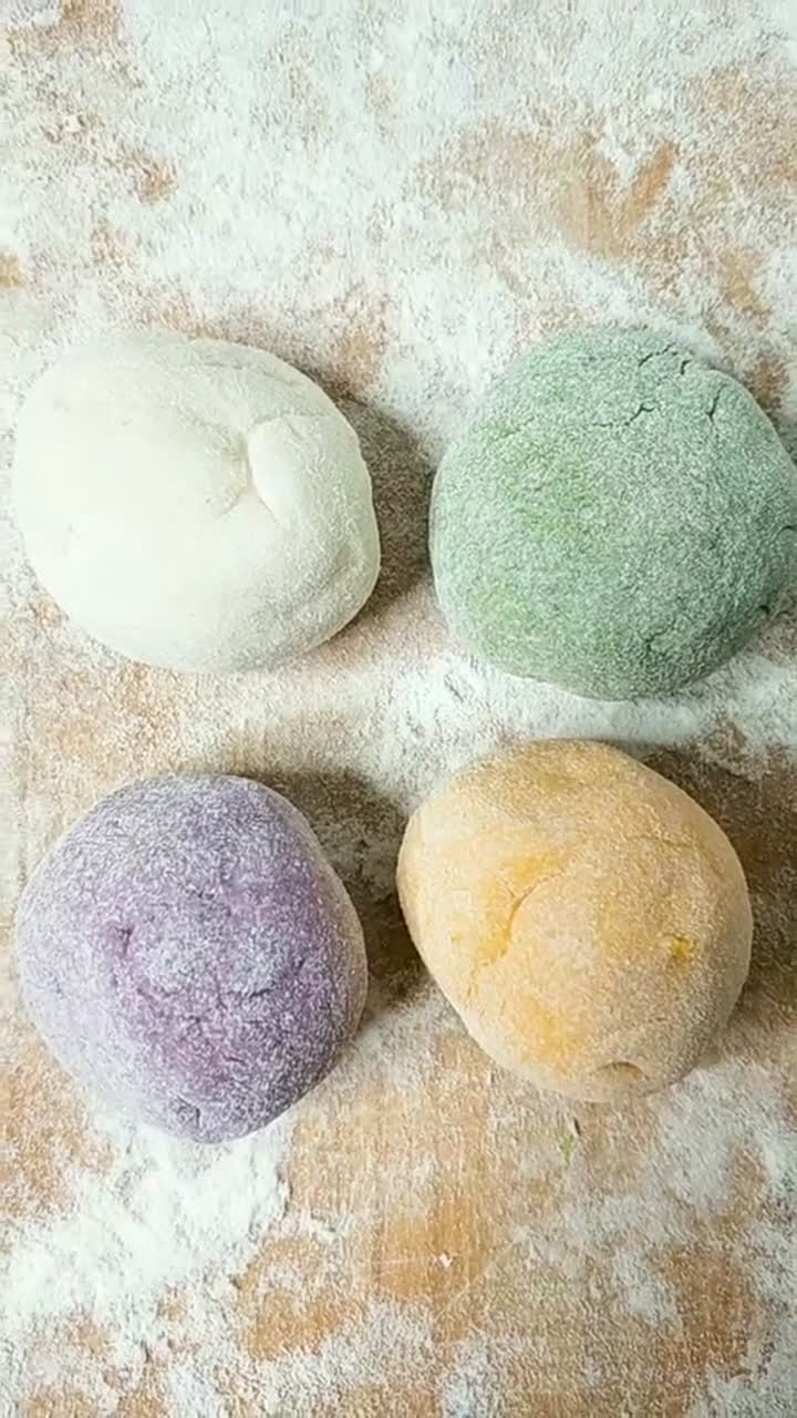 山桃核绣球的手工编织方法,彩色绣球馒头制作花样大全