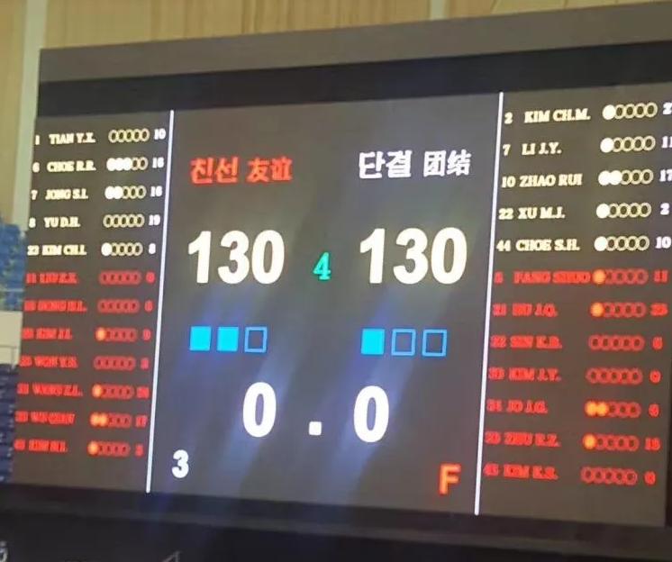 男篮和韩篮对战比分,中朝男篮友谊赛直播