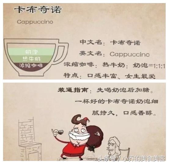 咖啡的七个基本常识书,咖啡厅的咖啡种类及喝法