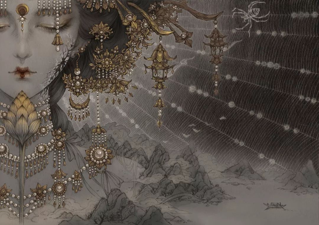 特别惊艳的古风美人画稿,惊艳古风美人手绘