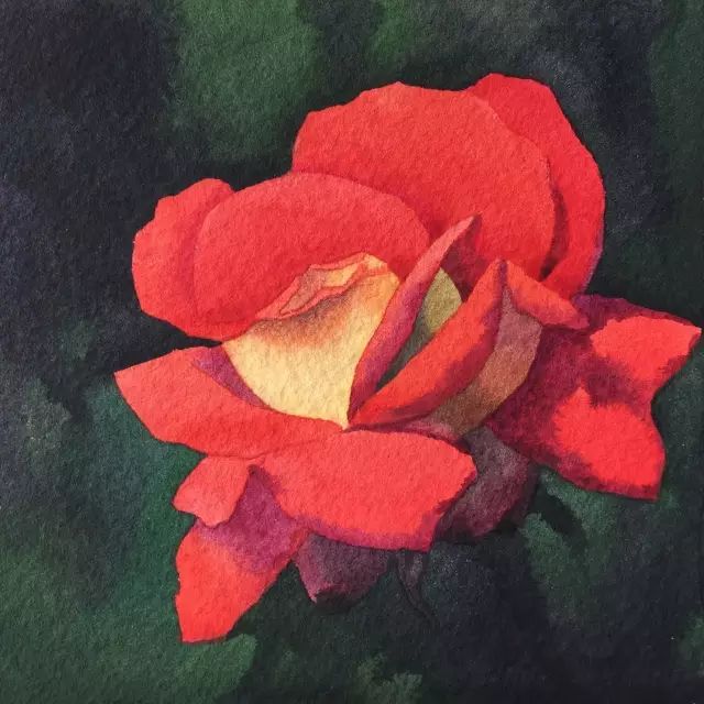 情人节用丙烯画画,情人节教我们画玫瑰