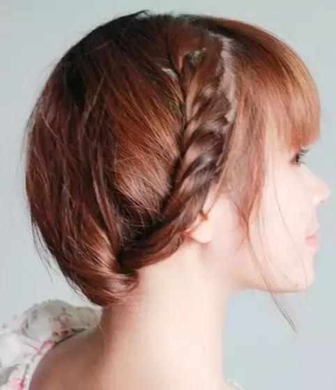 齐肩发发型扎法教程,齐肩发编发教程简单又好看
