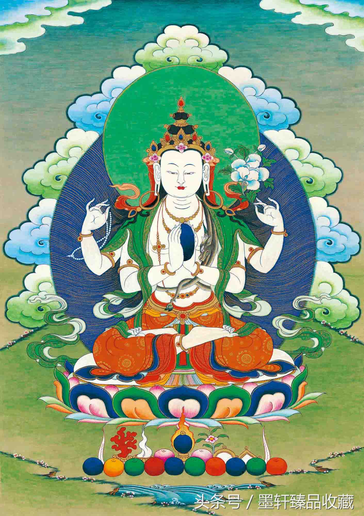 精品唐卡高清图文殊,唐卡古画入门教学视频