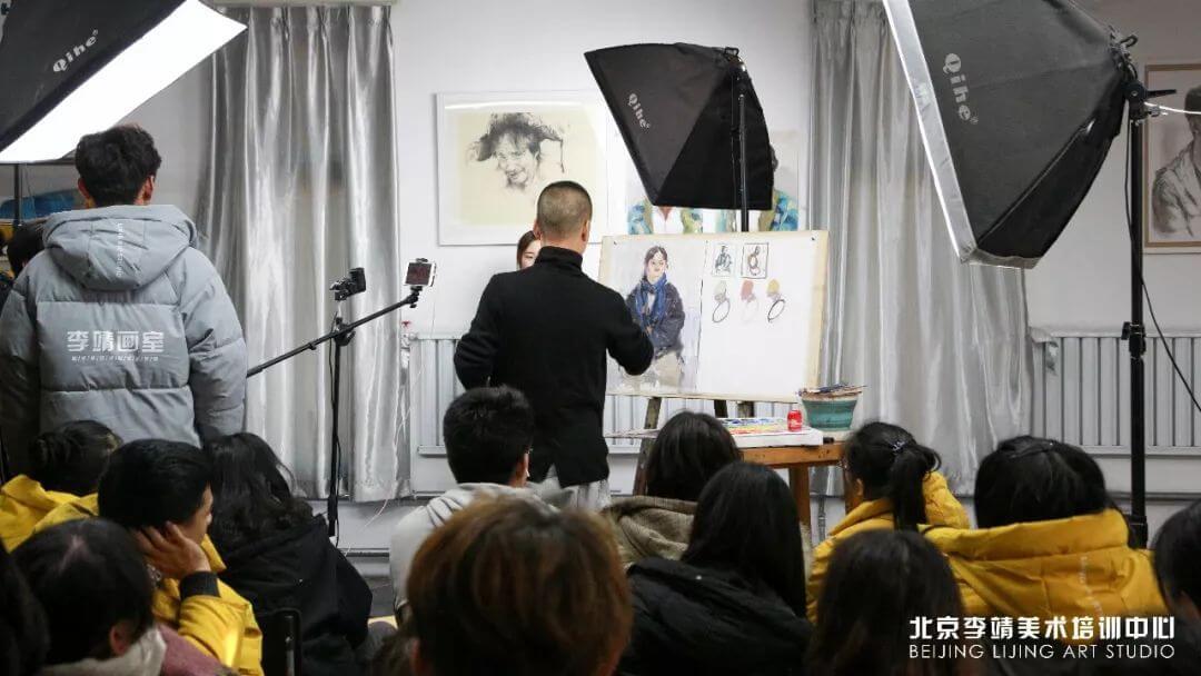 北京李靖画室美术培训班,李靖画室半身像