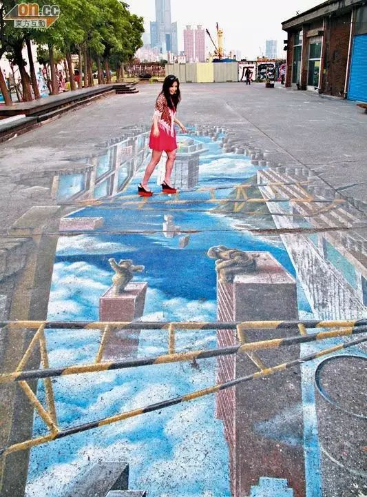 唯美3d画墙绘,破墙而出3d墙绘作品