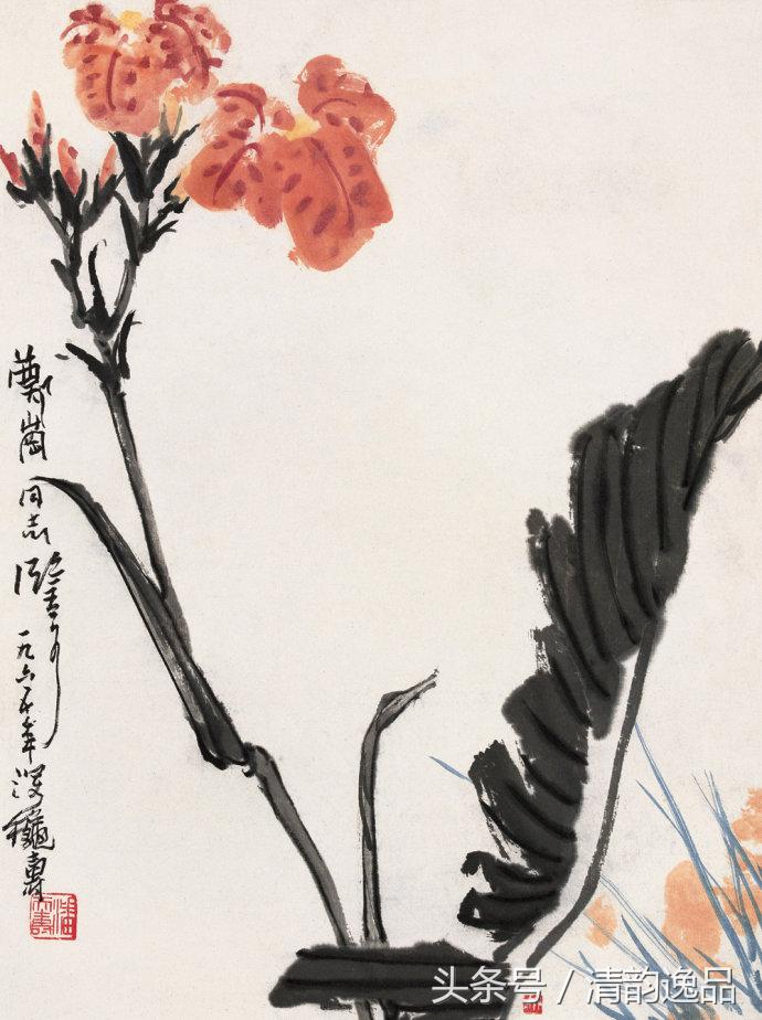 潘天寿花鸟真迹一百幅大赏,潘天寿山水画名作欣赏