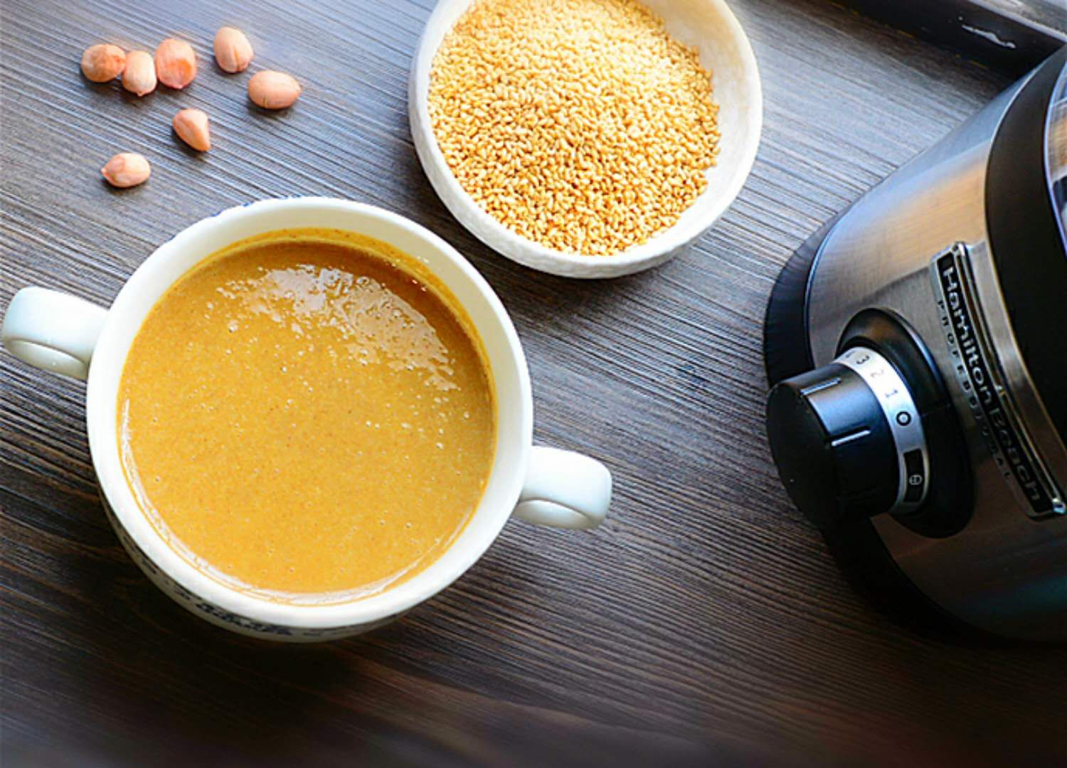 调花生芝麻酱制作方法,花生芝麻酱蘸料怎么调