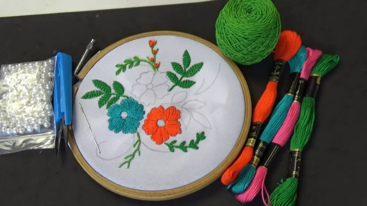 刺绣小教学,手工刺绣教程简单大全