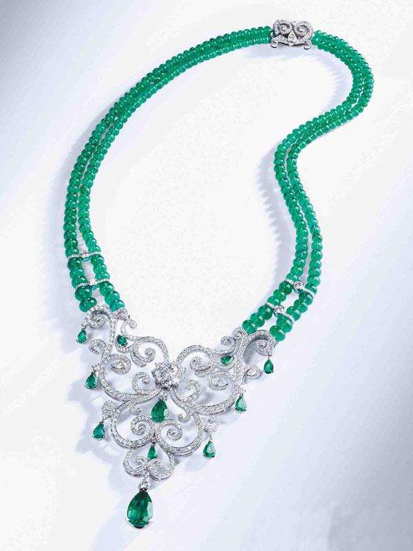 晚宴项链饰品,奢华风项链宴会